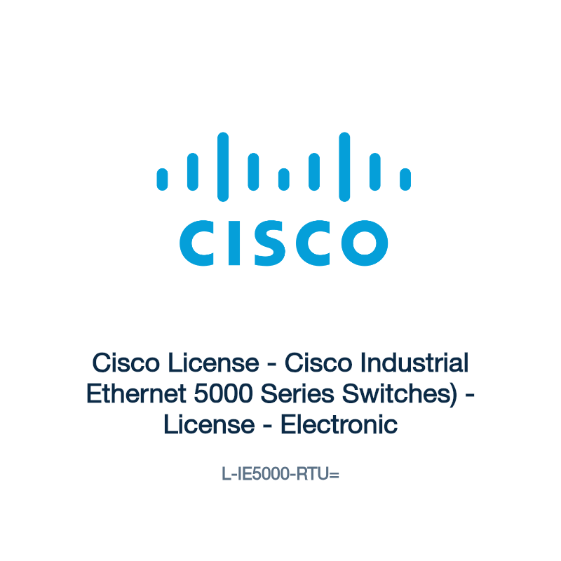 L-IE5000-RTU=: Cisco License - Cisco Industrial Ethernet 5000 Series Switches) -