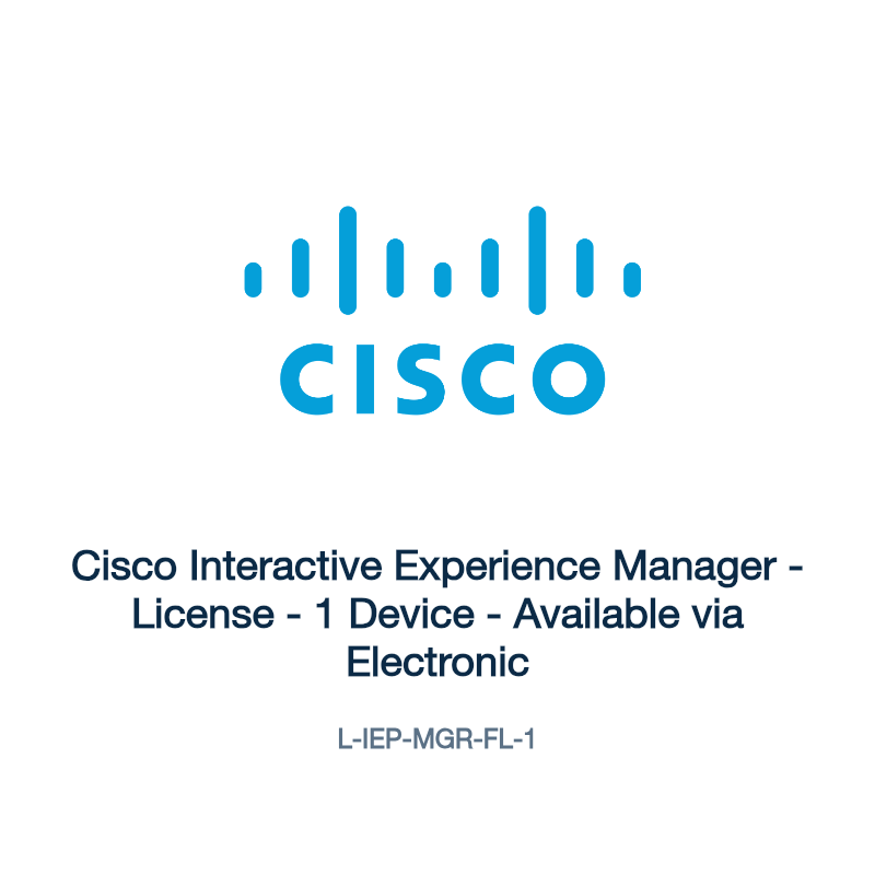 L-IEP-MGR-FL-1: Cisco Interactive Experience Manager