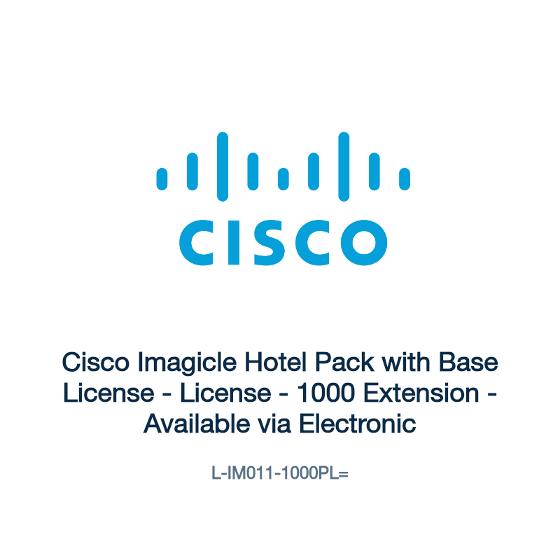 L-IM011-1000PL=: Cisco Imagicle Hotel Pack with Base License