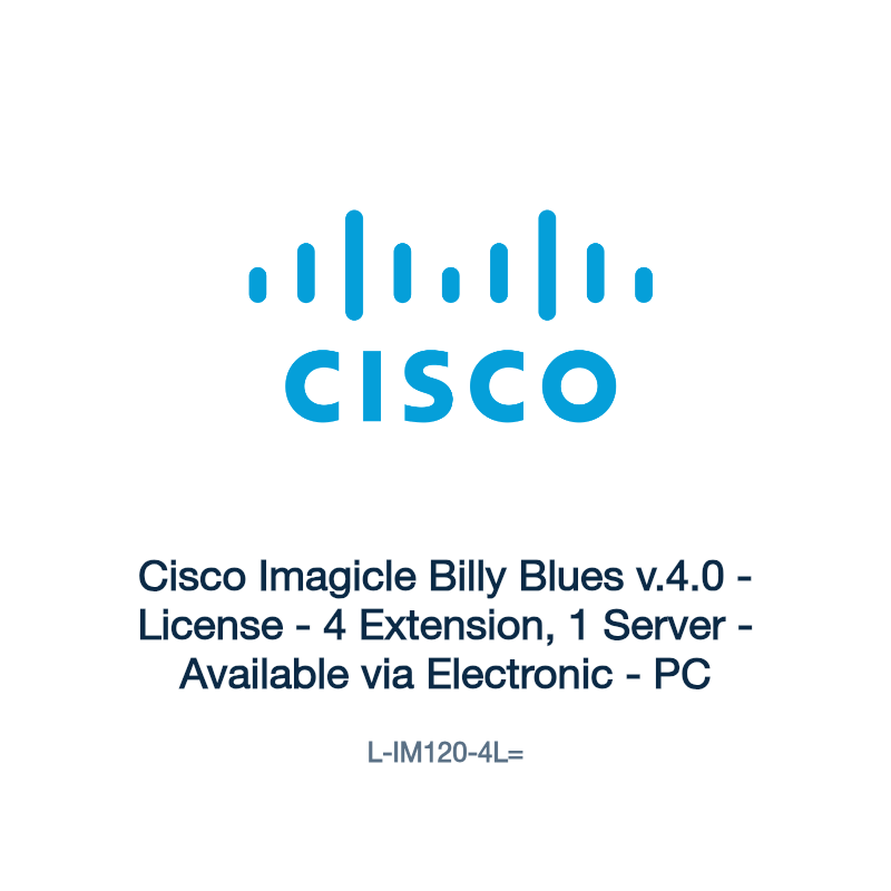 L-IM120-4L=: Cisco Imagicle Billy Blues v.4.0