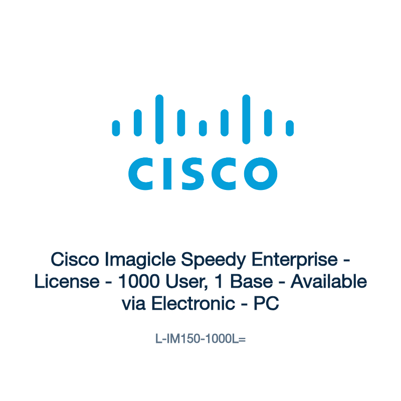 L-IM150-1000L=: Cisco Imagicle Speedy Enterprise