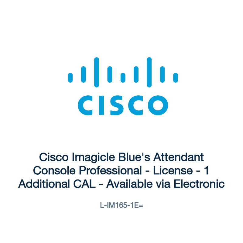 L-IM165-1E=: Cisco Imagicle Blue's Attendant Console Professional