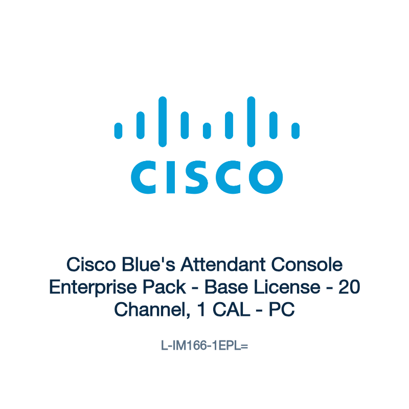 L-IM166-1EPL=: Cisco Blue's Attendant Console Enterprise Pack