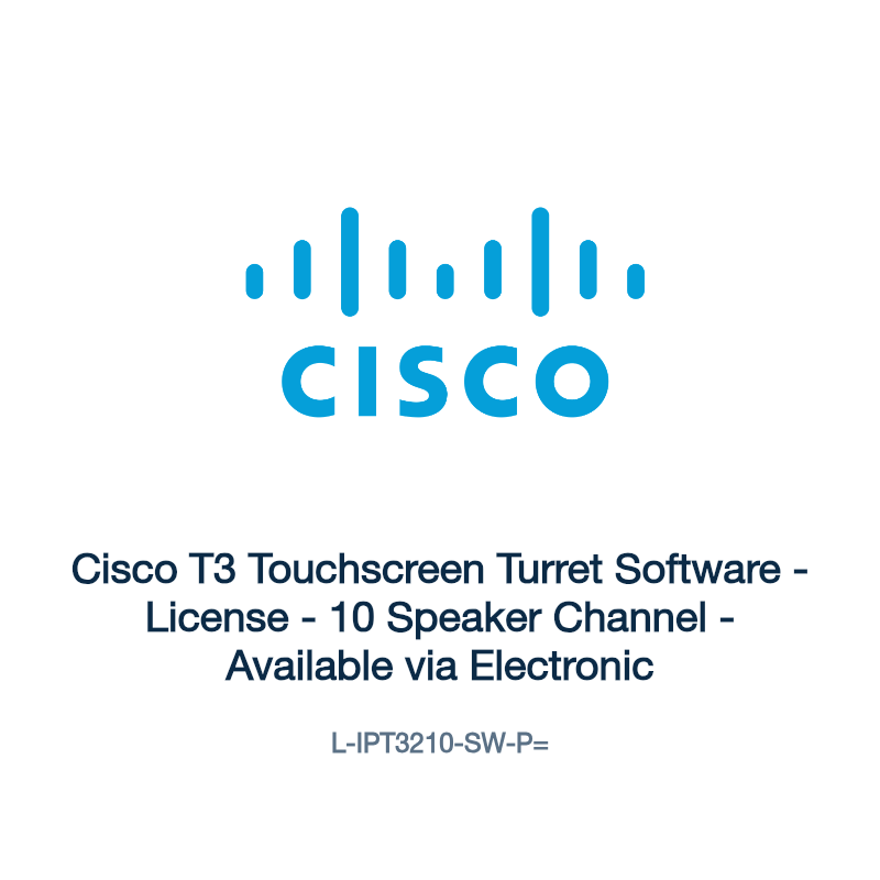 L-IPT3210-SW-P=: Cisco T3 Touchscreen Turret Software