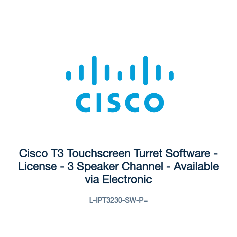 L-IPT3230-SW-P=: Cisco T3 Touchscreen Turret Software