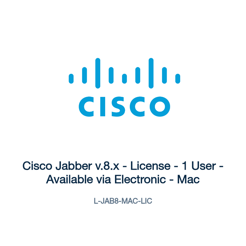 L-JAB8-MAC-LIC: Cisco Jabber v.8.x