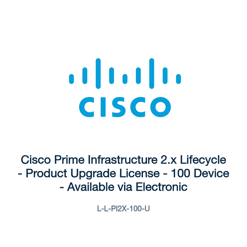 L-L-PI2X-100-U: Cisco Prime Infrastructure 2.x Lifecycle
