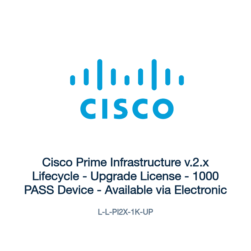 L-L-PI2X-1K-UP: Cisco Prime Infrastructure v.2.x Lifecycle