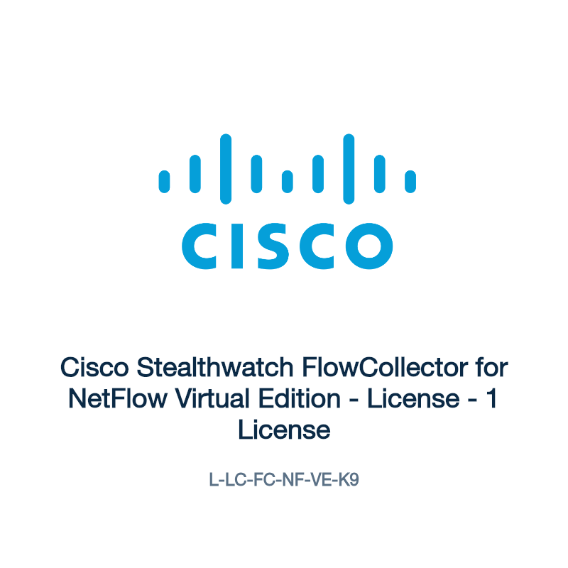 L-LC-FC-NF-VE-K9: Cisco Stealthwatch FlowCollector for NetFlow Virtual Edition