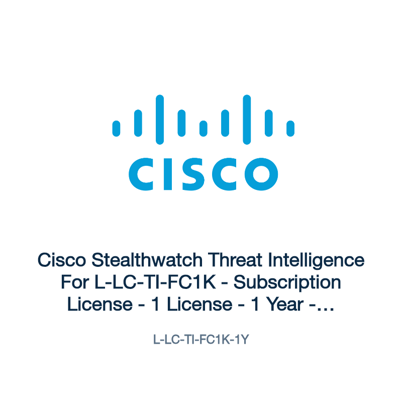 L-LC-TI-FC1K-1Y: Cisco Stealthwatch Threat Intelligence For L-LC-TI-FC1K