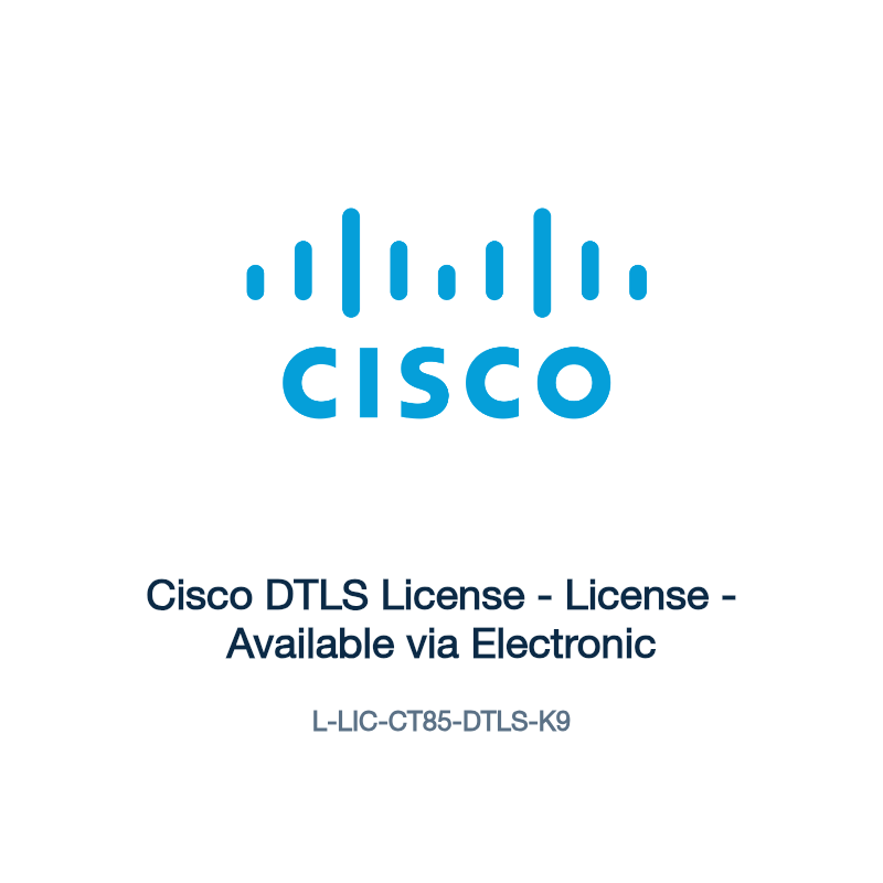 L-LIC-CT85-DTLS-K9: Cisco DTLS License