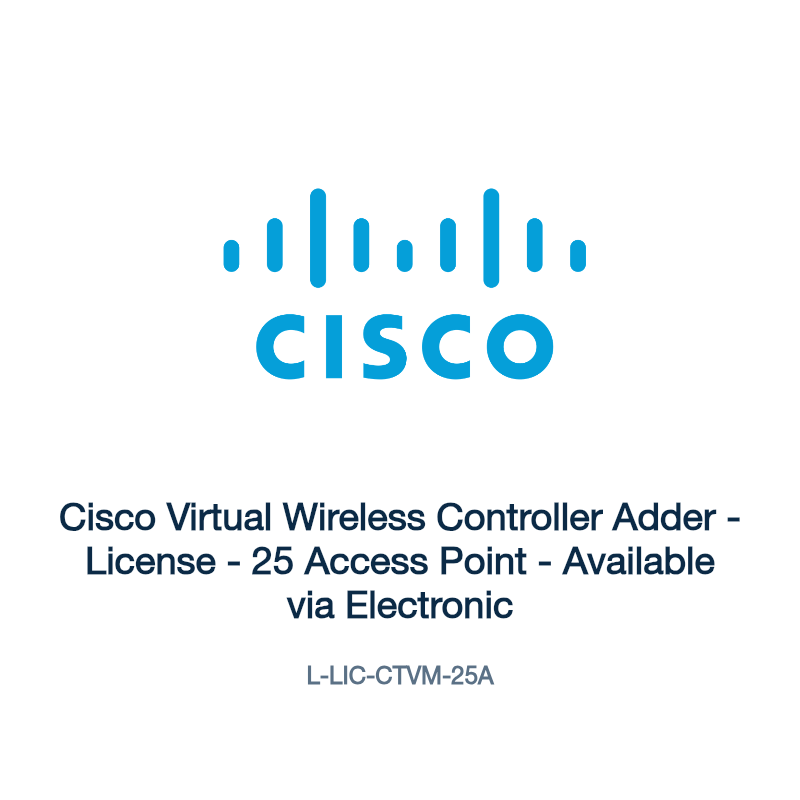 L-LIC-CTVM-25A: Cisco Virtual Wireless Controller Adder