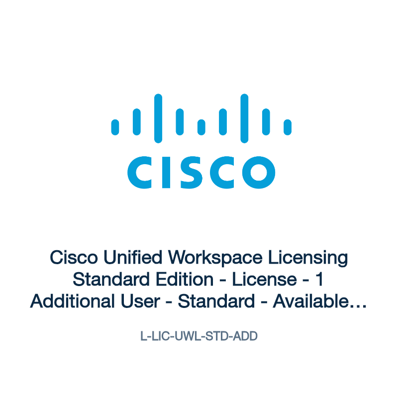 L-LIC-UWL-STD-ADD: Cisco Unified Workspace Licensing Standard Edition