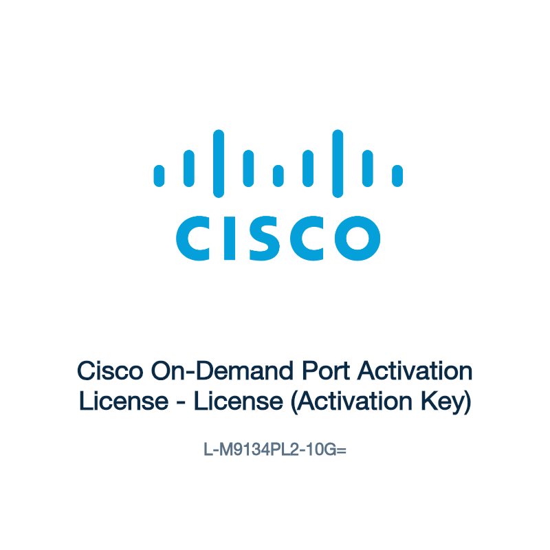 L-M9134PL2-10G=: Cisco On-Demand Port Activation License
