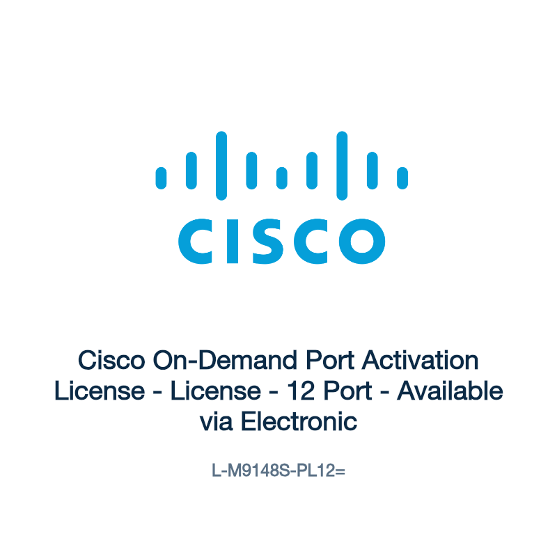 L-M9148S-PL12=: Cisco On-Demand Port Activation License