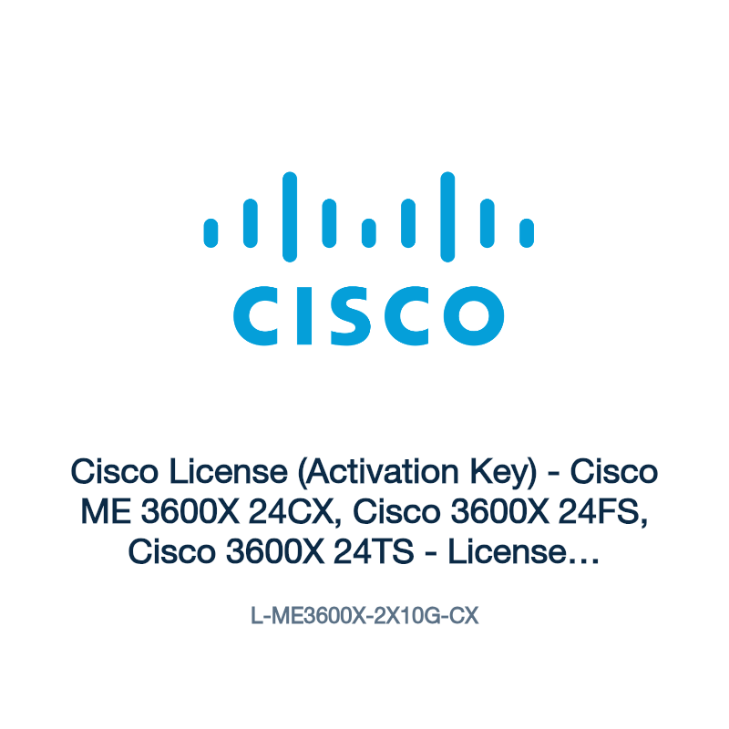 L-ME3600X-2X10G-CX: Cisco License (Activation Key)