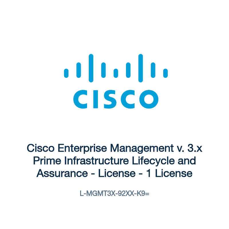 L-MGMT3X-92XX-K9=: Cisco Enterprise Management v. 3.x Prime Infrastructure Lifecycle and