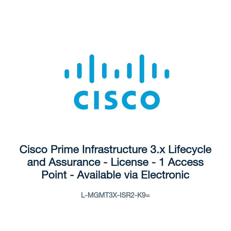 L-MGMT3X-ISR2-K9=: Cisco Prime Infrastructure 3.x Lifecycle and Assurance
