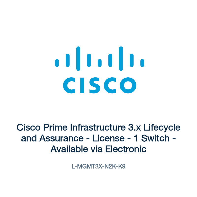 L-MGMT3X-N2K-K9: Cisco Prime Infrastructure 3.x Lifecycle and Assurance