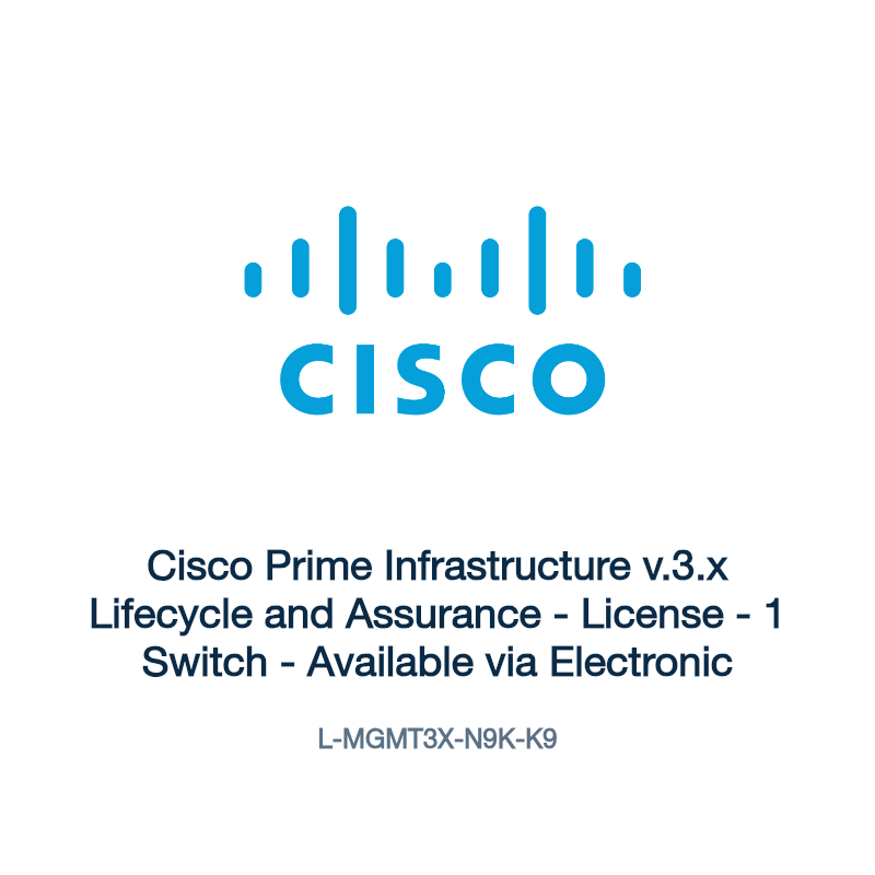 L-MGMT3X-N9K-K9: Cisco Prime Infrastructure v.3.x Lifecycle and Assurance