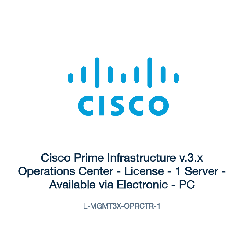 L-MGMT3X-OPRCTR-1: Cisco Prime Infrastructure v.3.x Operations Center