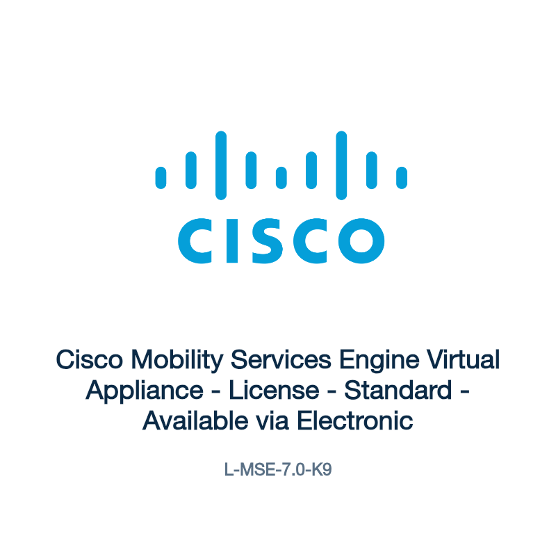 L-MSE-7.0-K9: Cisco Mobility Services Engine Virtual Appliance