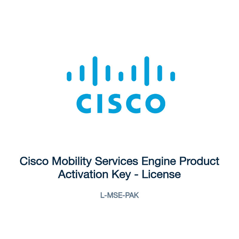 L-MSE-PAK: Cisco Mobility Services Engine Product Activation Key