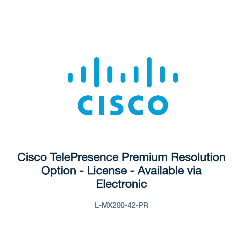 L-MX200-42-PR: Cisco TelePresence Premium Resolution Option