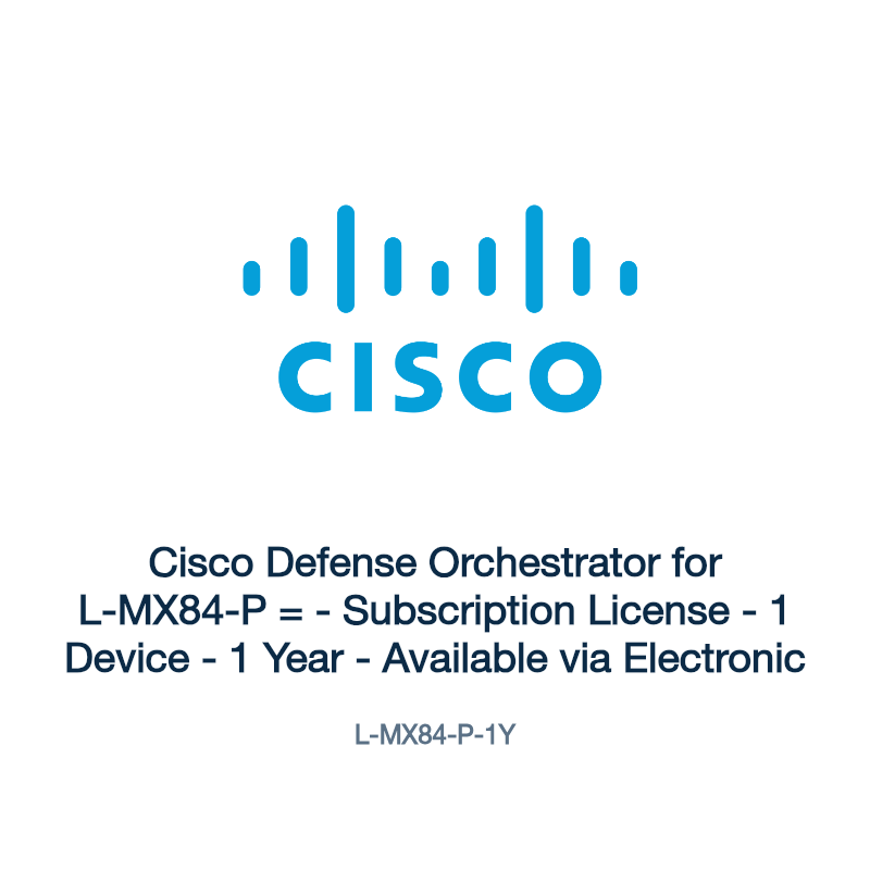 L-MX84-P-1Y: Cisco Defense Orchestrator for L-MX84-P =