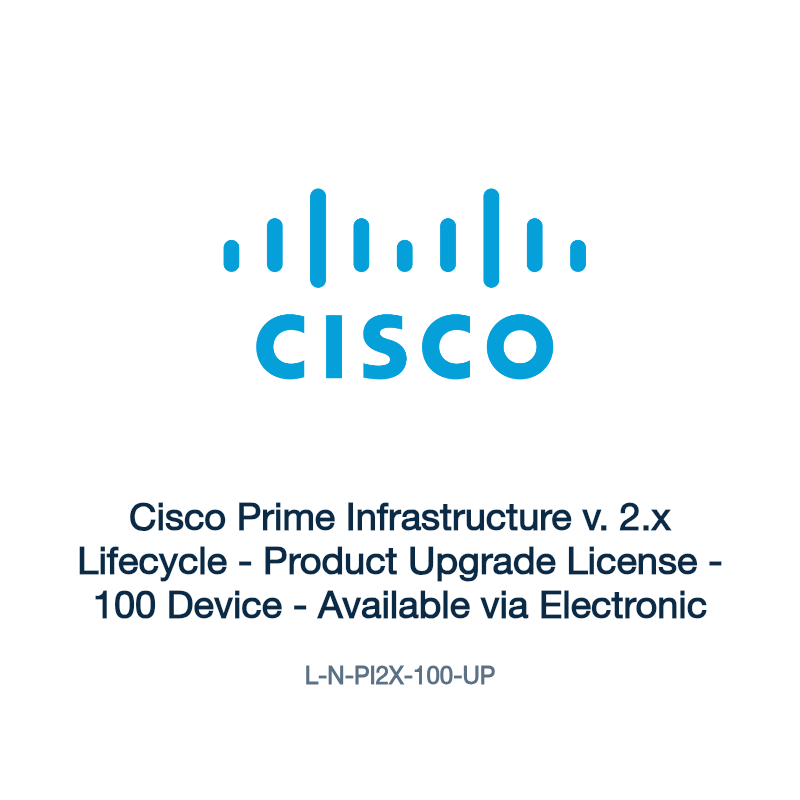 L-N-PI2X-100-UP: Cisco Prime Infrastructure v. 2.x Lifecycle