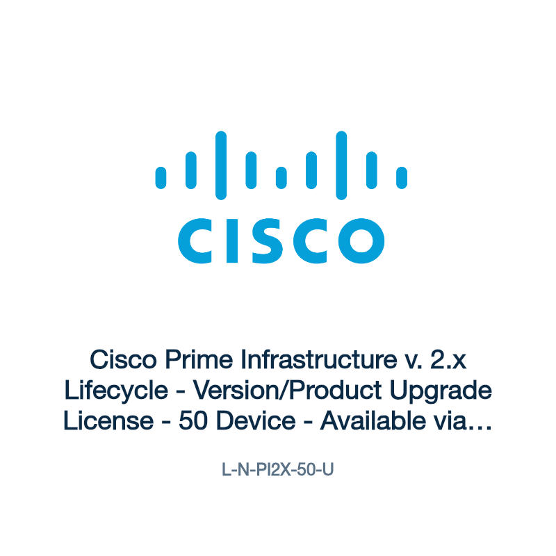 L-N-PI2X-50-U: Cisco Prime Infrastructure v. 2.x Lifecycle