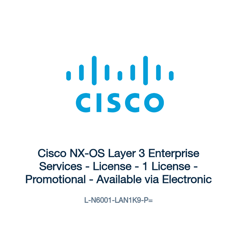 L-N6001-LAN1K9-P=: Cisco NX-OS Layer 3 Enterprise Services