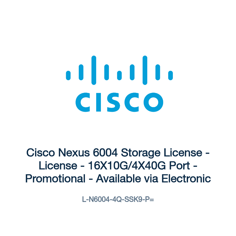 L-N6004-4Q-SSK9-P=: Cisco Nexus 6004 Storage License