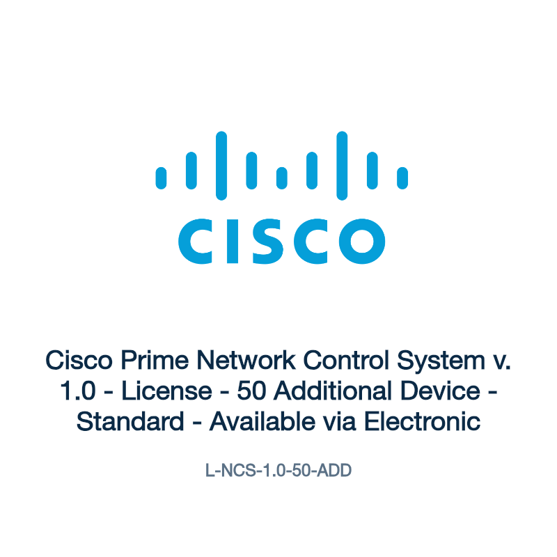 L-NCS-1.0-50-ADD: Cisco Prime Network Control System v. 1.0