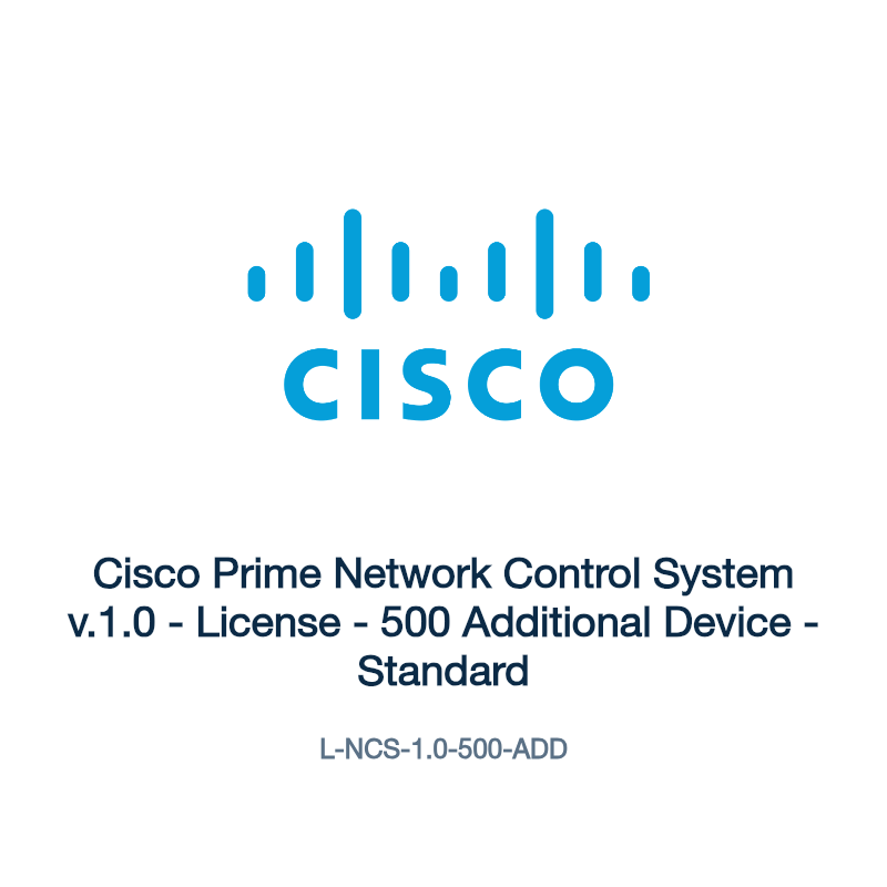 L-NCS-1.0-500-ADD: Cisco Prime Network Control System v.1.0