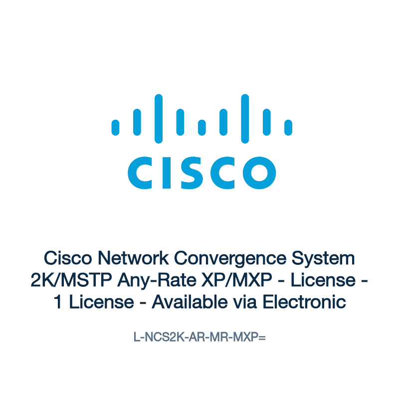 L-NCS2K-AR-MR-MXP=: Cisco Network Convergence System 2K/MSTP Any-Rate XP/MXP