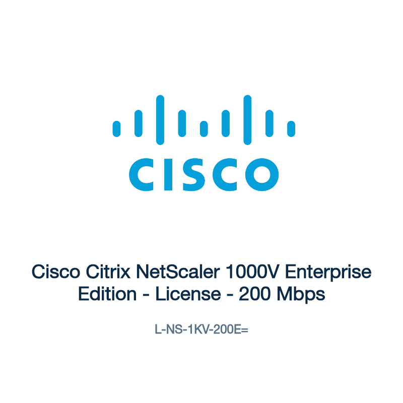 L-NS-1KV-200E=: Cisco Citrix NetScaler 1000V Enterprise Edition