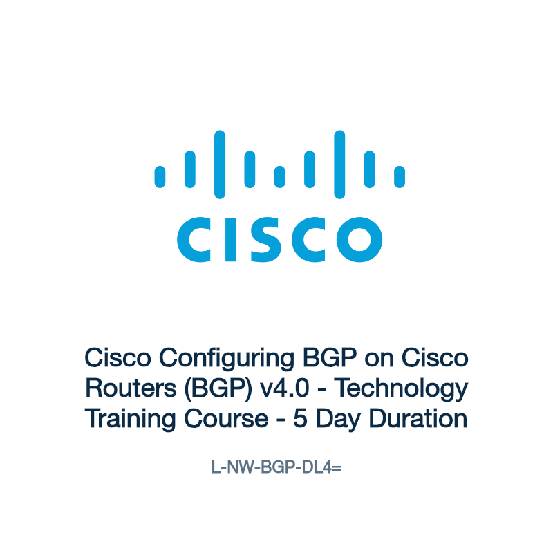 L-NW-BGP-DL4=: Cisco Configuring BGP on Cisco Routers (BGP) v4.0
