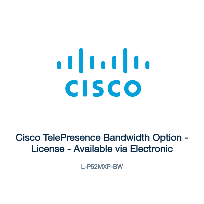 L-P52MXP-BW: Cisco TelePresence Bandwidth Option