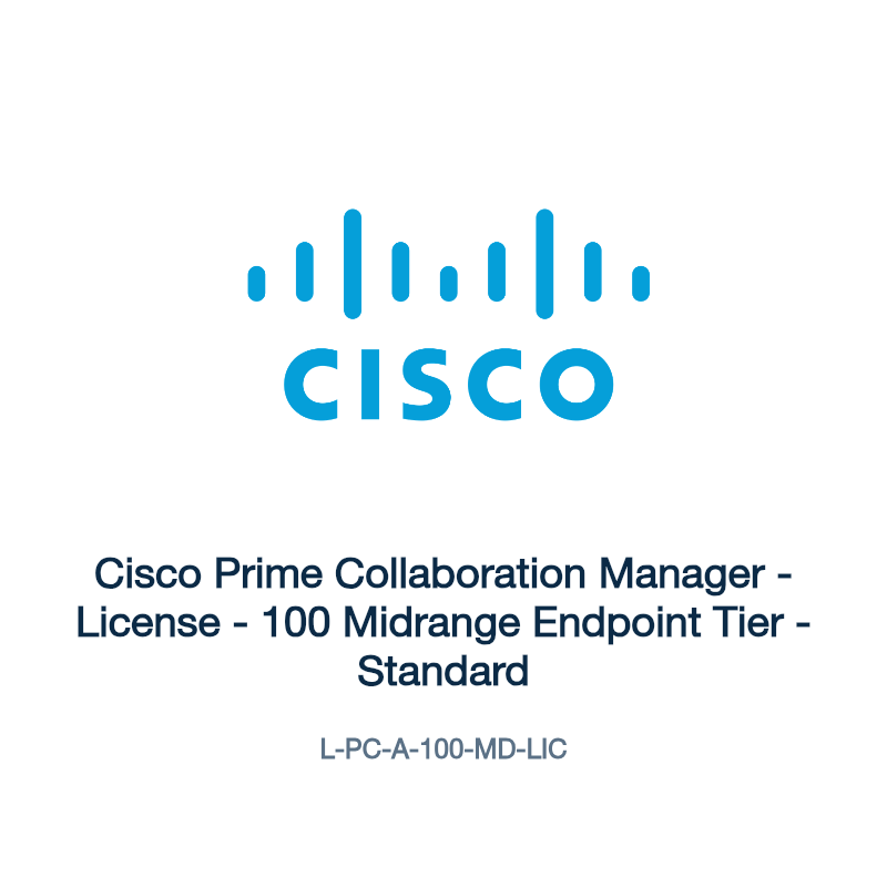L-PC-A-100-MD-LIC: Cisco Prime Collaboration Manager
