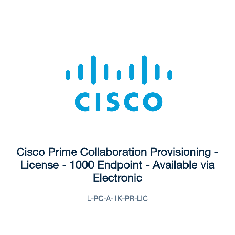 L-PC-A-1K-PR-LIC: Cisco Prime Collaboration Provisioning