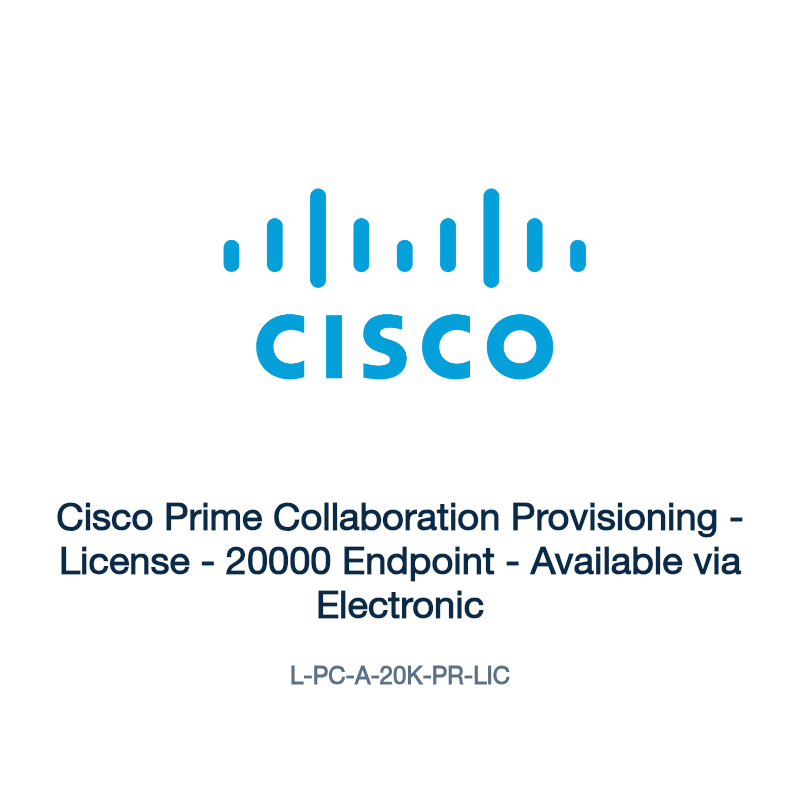 L-PC-A-20K-PR-LIC: Cisco Prime Collaboration Provisioning
