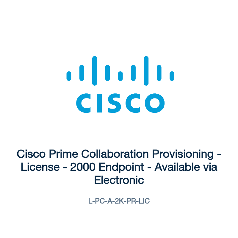 L-PC-A-2K-PR-LIC: Cisco Prime Collaboration Provisioning