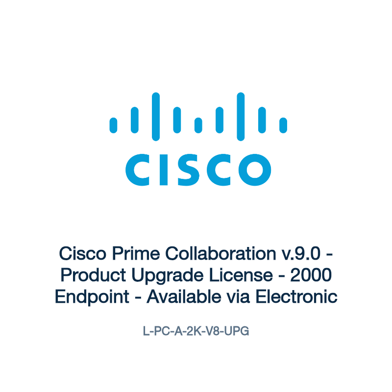 L-PC-A-2K-V8-UPG: Cisco Prime Collaboration v.9.0
