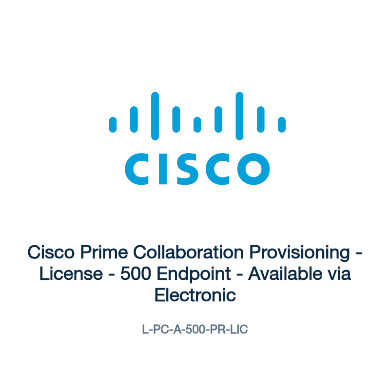 L-PC-A-500-PR-LIC: Cisco Prime Collaboration Provisioning