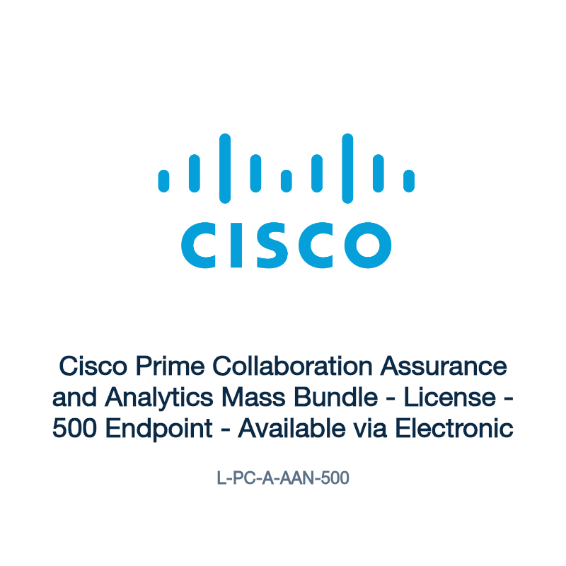 L-PC-A-AAN-500: Cisco Prime Collaboration Assurance and Analytics Mass Bundle