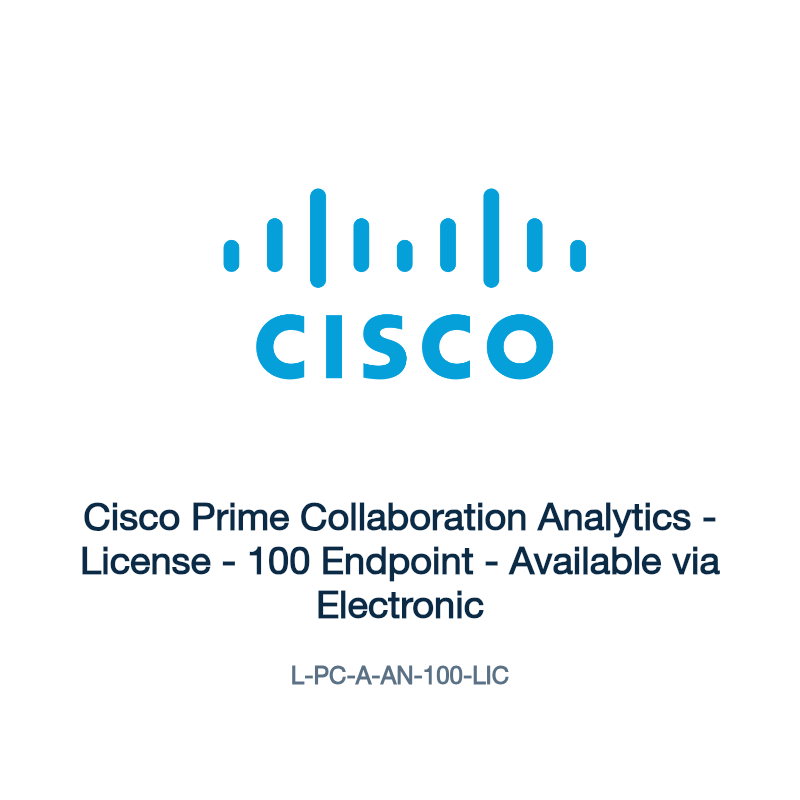 L-PC-A-AN-100-LIC: Cisco Prime Collaboration Analytics