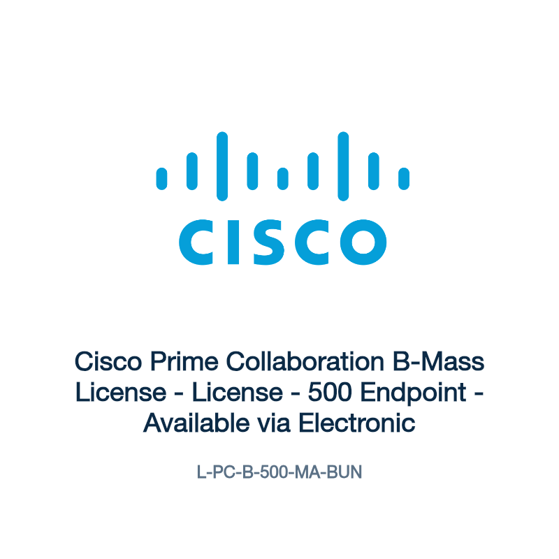L-PC-B-500-MA-BUN: Cisco Prime Collaboration B-Mass License