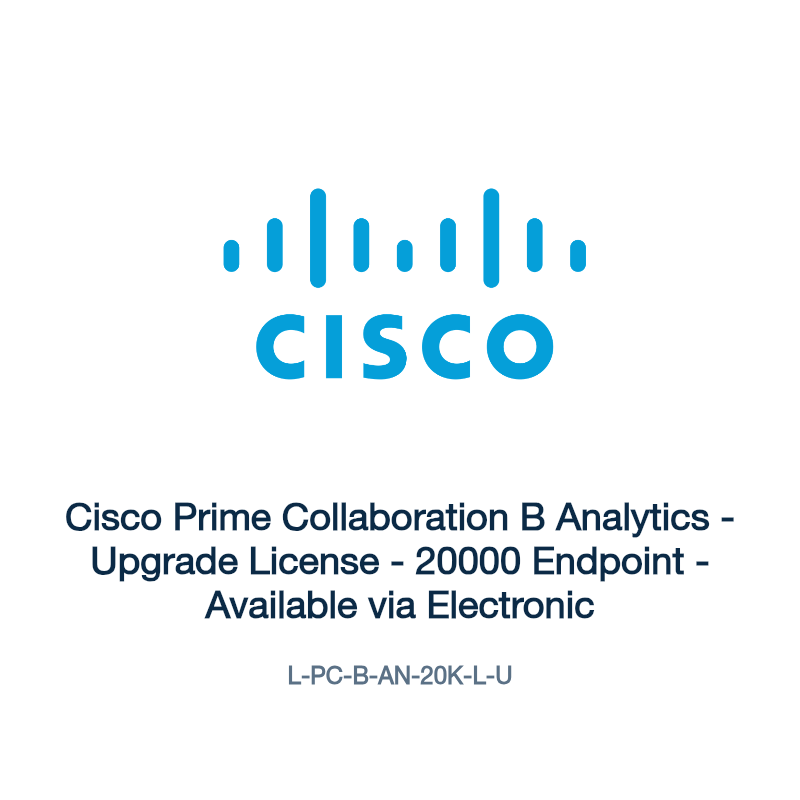L-PC-B-AN-20K-L-U: Cisco Prime Collaboration B Analytics