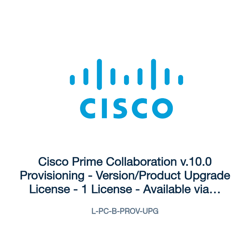 L-PC-B-PROV-UPG: Cisco Prime Collaboration v.10.0 Provisioning